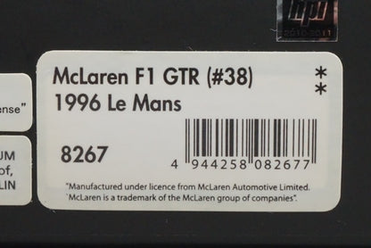 1:43 HPI 8267 McLaren F1 GTR Le Mans 1996 #38 model car