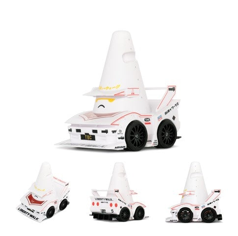MC252-32 LB × TBC LB-SUPER SILHOUETTE R32 SKYLINE Traffic Cones Pull Back Car model car