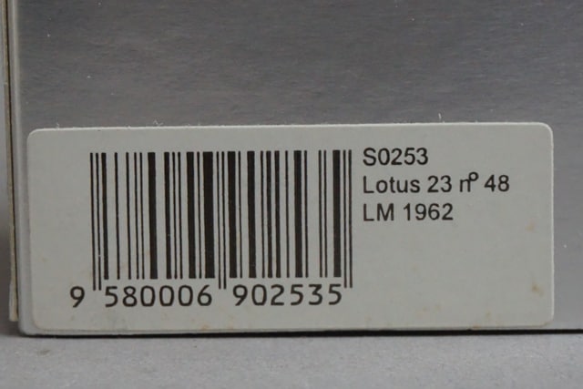 1:43 Spark S0253 Lotus 23 Le Mans 1962 #48 L. Reston T. Shelley model car