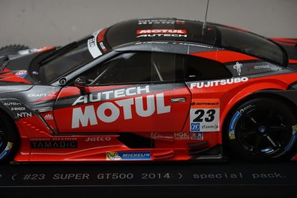 1:18 EBBRO KWAM120003 Dealer Special Order Nissan Motul Autech GT-R Super GT500 2014 #23 Special Pack