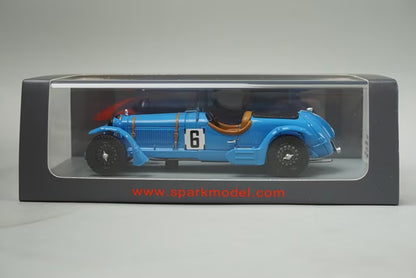1:43 Spark S3887 Alfa Romeo 8C Le Mans 1934 #6 E. Howe / T. Rose Richards