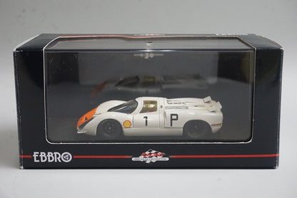 1:43 EBBRO 43739 Porsche 908 Short Tail Nürburgring 1968 #1 White/Orange