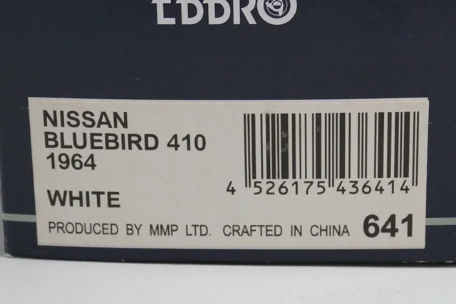 1:43 EBBRO 43641 Nissan Bluebird (410) 1964 White