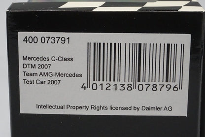 1:43 MINICHAMPS 400073791 Mercedes-Benz C-Class DTM Test Car 2007 #1