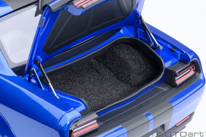 [ Pre-order ] 71763 AUTOart 1:18 Dodge Challenger SRT Jailbreak 2022 (Metallic Blue with Carbon Black Stripes <INDIGO BLUE>)