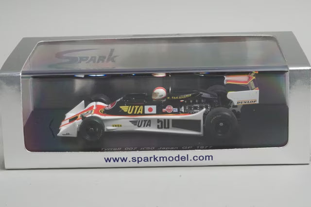 1:43 Spark S1639 Tyrrell 007 Japan GP 1977 #50 Kunimitsu Takahashi