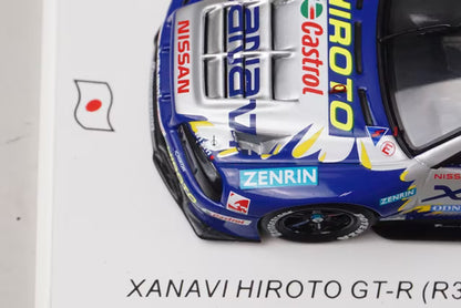 1:43 Spark SJ168 Xanavi Hiroto Nissan Skyline GT-R (R34) GT500 JGTC 2001 Rd.4 Winner #22 M. Krumm - Tetsuya Tanaka