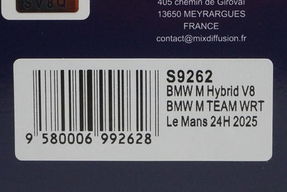 1:43 Spark S9262 BMW M Hybrid V8 BMW M Team WRT Le Mans 24H 2025 #15