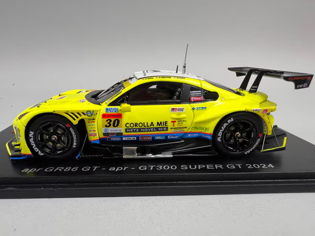 1:43 Spark SGT173 Toyota apr GR86 GT300 Super GT 2024 #30 Hiroaki Nagai / Toshihito Kobayashi / Manabu Orido