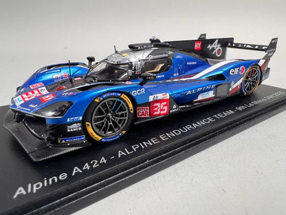 1:43 Spark S9264 Alpine A424 ALPINE ENDURANCE TEAM 9th Le Mans 24H 2025 #35 P. Chatin - F. Habsburg - C. Milesi