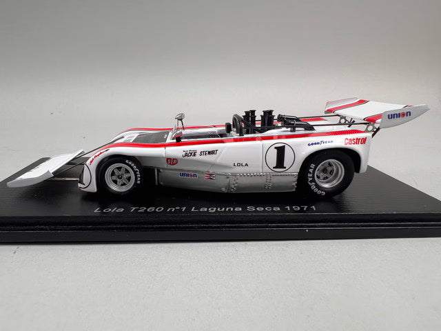 1:43 Spark S1133 LOLA T260 LAGUNA SECA 1971 #1 J. Stewart