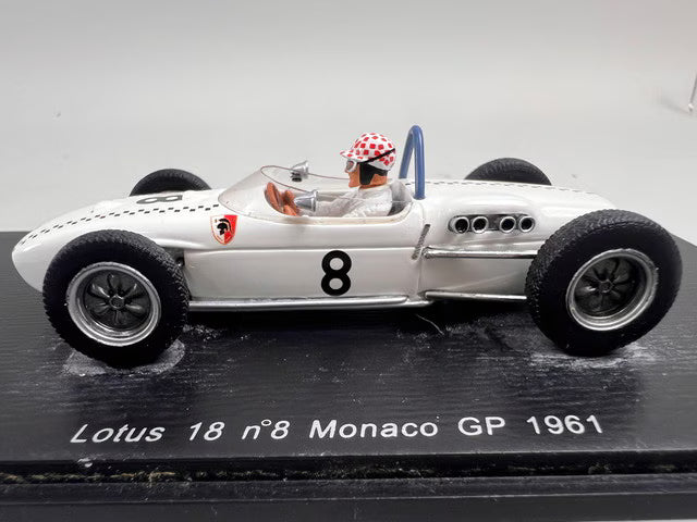 1:43 Spark S1828 Lotus F1 Monaco GP 1961 #33 M. May