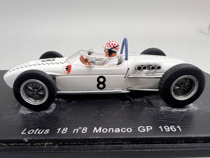 1:43 Spark S1828 Lotus F1 Monaco GP 1961 #33 M. May