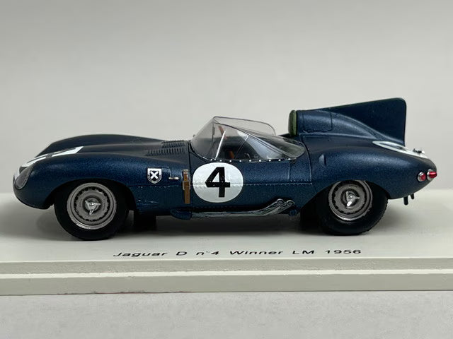 1:43 Spark 43LM56 Jaguar D Le Mans 24H 1956 Winner #4 N. Sanderson / R. Flockhart