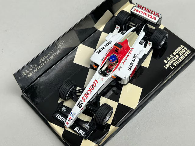 1:43 MINICHAMPS 400030086 BAR Honda Show Car 2003 #16 J. Villeneuve