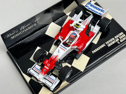 1:43 MINICHAMPS 400080082 Panasonic Toyota Racing Show Car 2008 #12 T. Glock