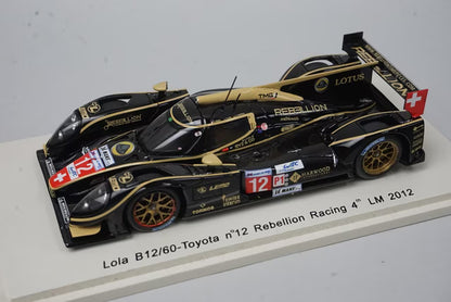 1:43 SPARK S3704 Lola B12/60 Toyota Rebellion LM Le Mans 2012 #12