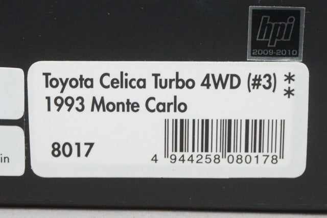 1:43 HPI 8017 Toyota Celica Turbo 4WD Monte Carlo 1993 #3