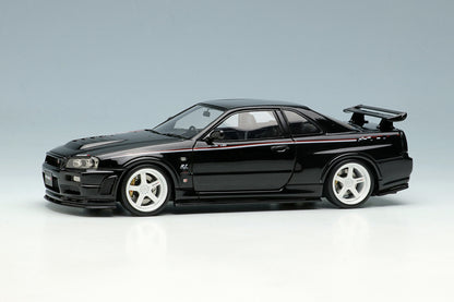 [ Back-order ] Make Up EIDOLON EM436D 1:43 Nissan Skyline GT-R BNR34 NISMO R-tune Black Pearl model car
