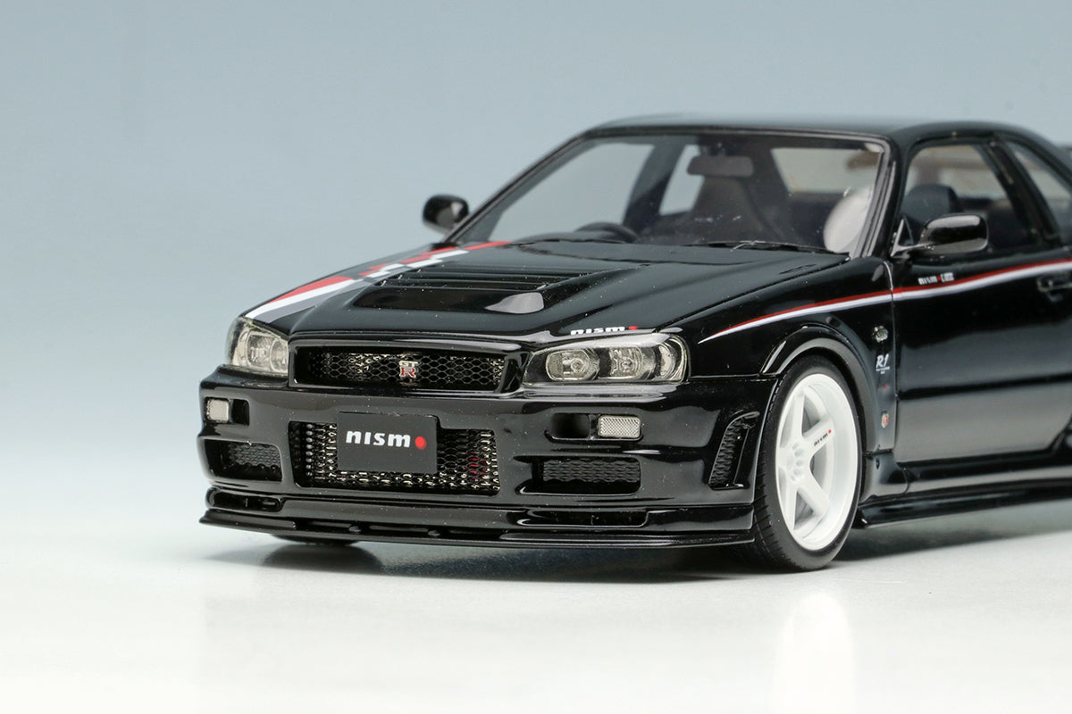 [ Back-order ] Make Up EIDOLON EM436D 1:43 Nissan Skyline GT-R BNR34 NISMO R-tune Black Pearl model car