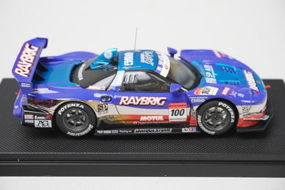1:43 EBBRO 44050 Honda Raybrig NSX Super GT500 2008 #100 Blue model car