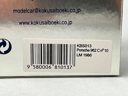 1:43 SPARK KBS013 Porsche 962 C Le Mans 1986 #10