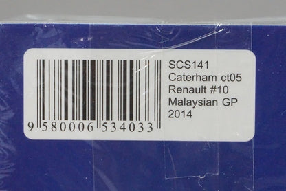 1:43 SPARK SCS141 Suzuka Circuit Caterham ct05 Renault Malaysian GP Kamui Kobayashi 2014 #10