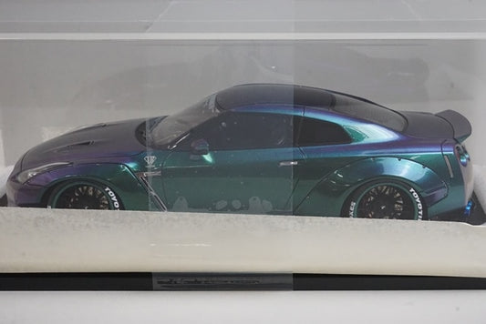 1:18 ignition model IG1033 LB-WORKS GT-R (R35) Metallic Purple / Green WEB Limited