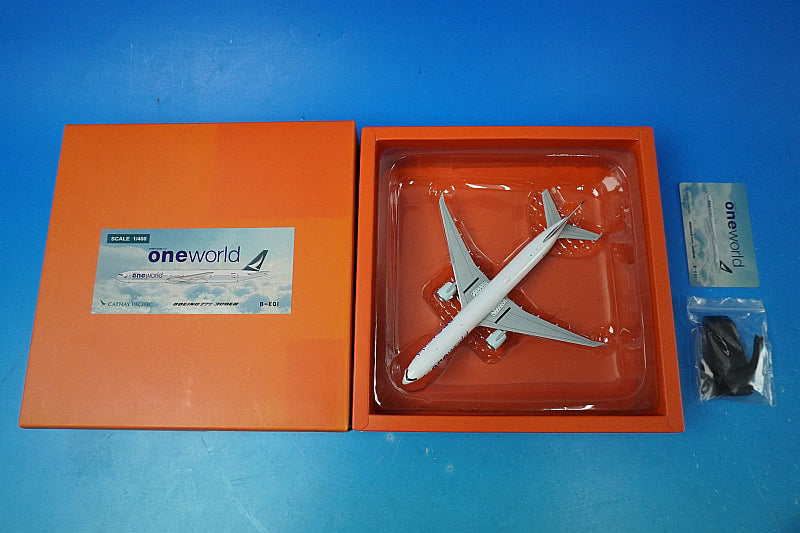 1:400 B777-300ER Cathay Pacific Oneworld B-KQI EW477W003 JC Wings airplane model