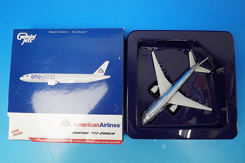 1:400 B777-200ER AA American One World N791AN GJAAL943 Gemini airplane model
