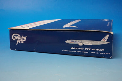 1:400 B777-200ER AA American One World N791AN GJAAL943 Gemini airplane model