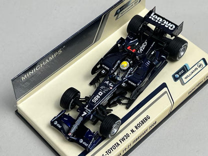 1:43 MINICHAMPS 400080207 AT&T Williams Toyota FW30 Test Barcelona N. Rosberg 2008 #7
