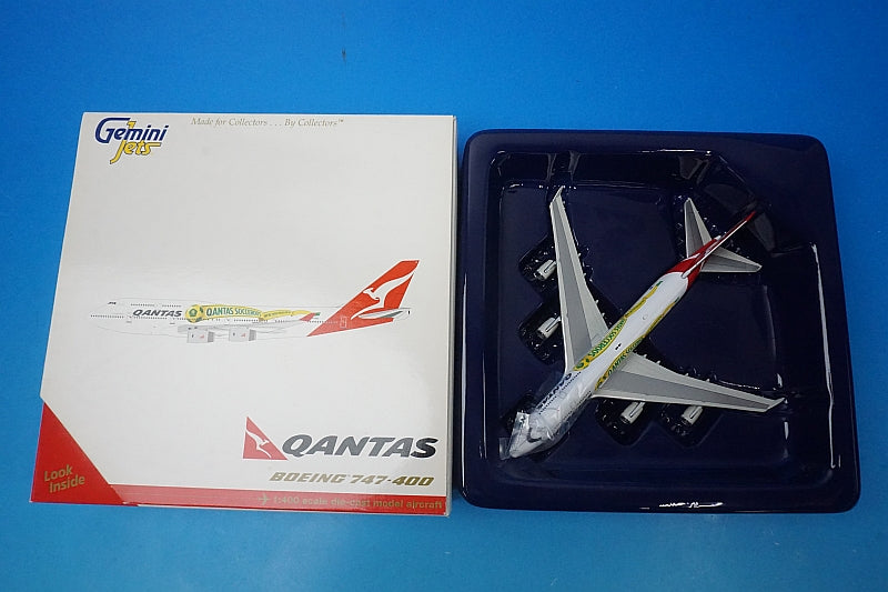 1:400 B747-400 Qantas SOCCERROOS VH-OJS GJQFA962 Gemini airplane model