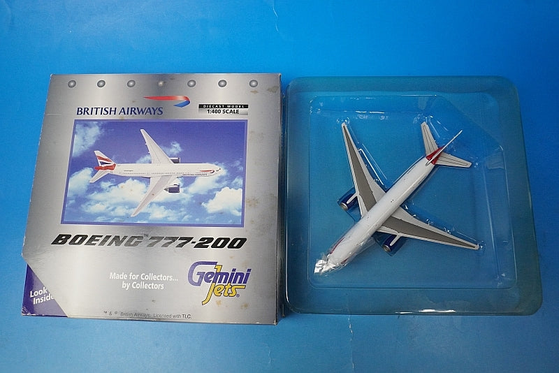 1:400 B777-200 British Airways G-YMMA GJBAW024 Gemini airplane model