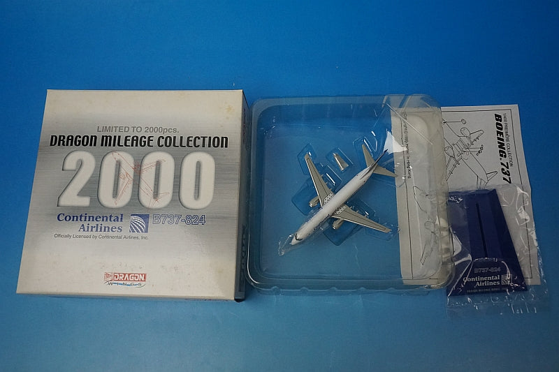 1:400 B737-824 Continental Airlines N17233 55229 Dragon airplane model