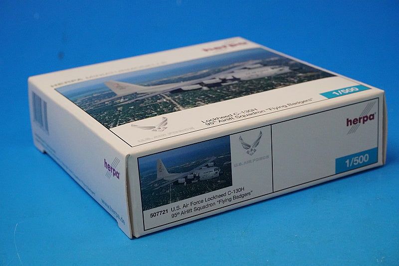 1:500 C-130H USAF Airlift Squadron 95, Flying Badgers 507721 Herpa airplane model