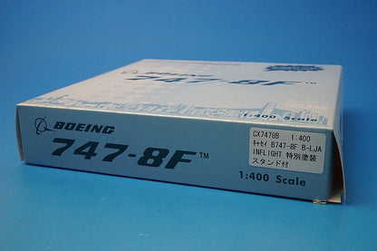 1:400 B747-8F Cathay Pacific Cargo Hong Kong Trader B-LJA *Metal stand included CX7478B Phoenix airplane model