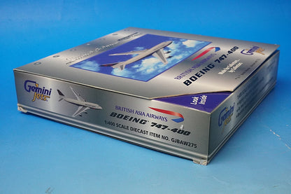 1:400 B747-400 British Asia G-CIVA GJBAW275 Gemini