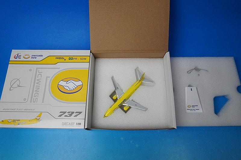 1:200 B737-400SF Sideral Air Cargo MercadoLibre PR-SDM XX20103 JC Wings airplane model