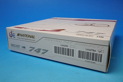 1:400 B747-400BCF cargo conversion National Air 30th anniversary flap down N936CA LH4278A JC Wings airplane model