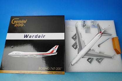 1:200 B747-200B Ward Air Canada C-GXRD G2WDA317 Gemini airplane model