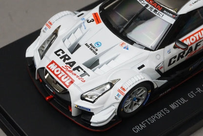 1:43 EBBRO 45625 Nissan CRAFTSPORTS MOTUL GT-R Super GT GT500 2018 #3