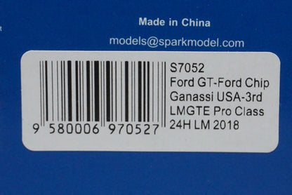 1:43 SPARK S7052 Ford GT #68 LMGTE Pro Class 24h Le Mans 2018