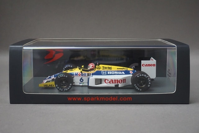 1:43 SPARK S7480 Williams FW11 Brazi GP Winner 1986 #6 Nelson Piquet