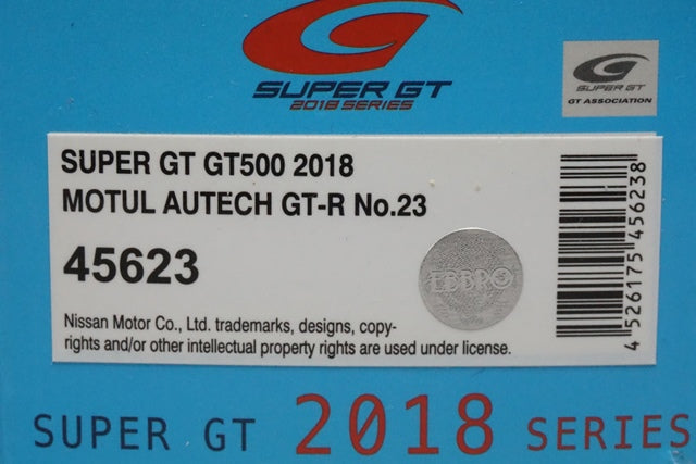 1:43 EBBRO 45623 NISMO MOTUL AUTECH GT-R GT500 2018 #23 Super GT