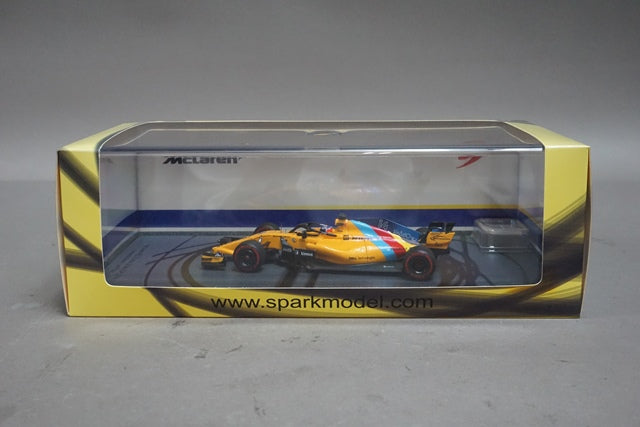 1:43 SPARK S6069 McLaren F1 Team Abu Dhabi GP 2018 #14 Fernando Alonso