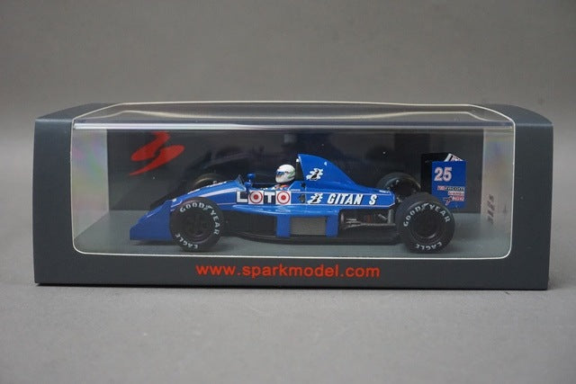 1:43 SPARK S3968 Ligier JS31 #25 Japan GP 1988 R.Arnoux