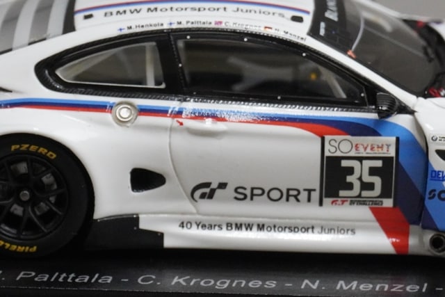 1:43 SPARK SB177 BMW M6 GT3 Walkenhorst Motorsport SPA 24h 2017 #35 model car
