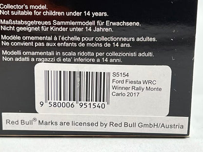 1:43 SPARK S5154 Ford Fiesta Monte Carlo Rally Winner 2017 #1