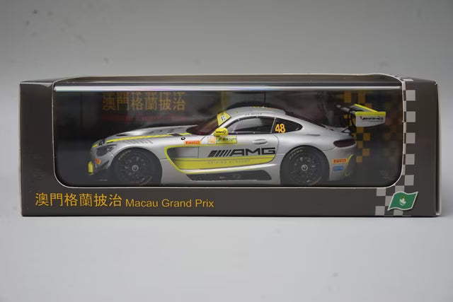 1:43 Spark 43MC17 Mercedes-AMG GT3 Team Driving Academy FIA GT World Cup Macau 2017 Winner #48 E.Mortara
